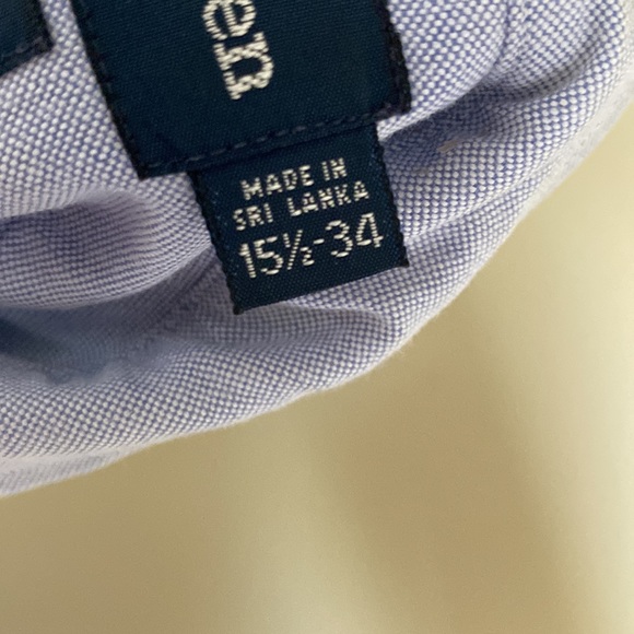Men’s long sleeve blue Ralph Lauren polo Oxford - Picture 3 of 3
